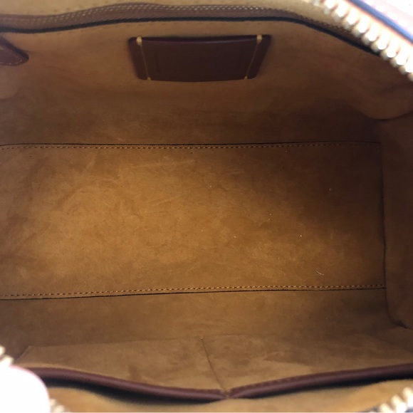 COACH Ruby Satchel 25 Signature Jacquard in Burnished Amber $700 - Picture 12 of 16